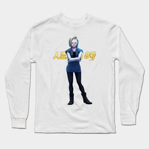 android 18 Long Sleeve T-Shirt by ArchiriUsagi
